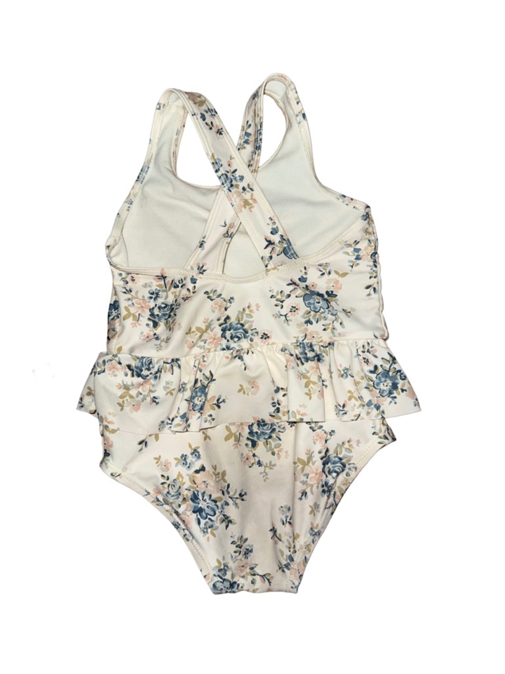 Little Planet by Carter’s Floral Ruffle Swimsuit 18M Baby Girl One Piece - Picture 2 of 3